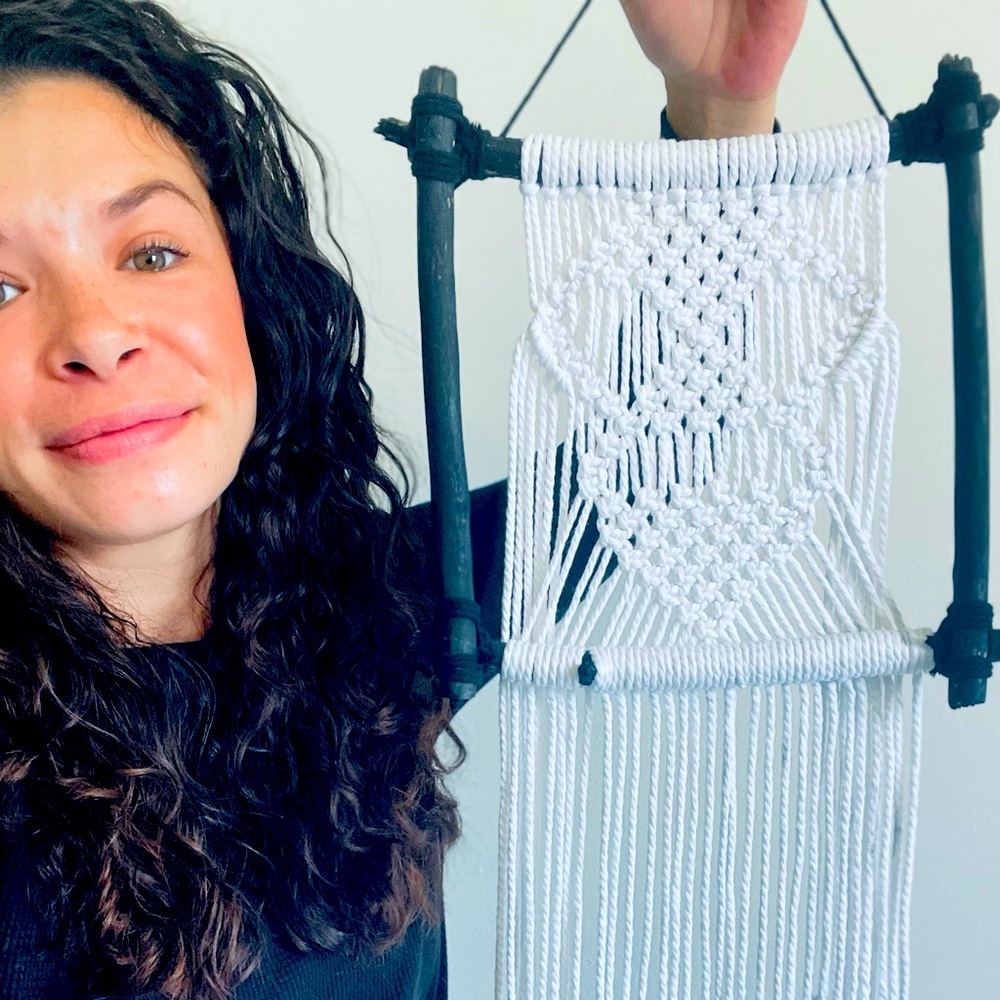Halloween macrame wall hanging
